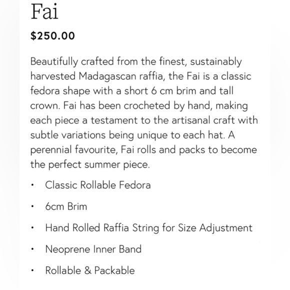 Helen Kaminski 100% raffia grey hat - Picture 12 of 13